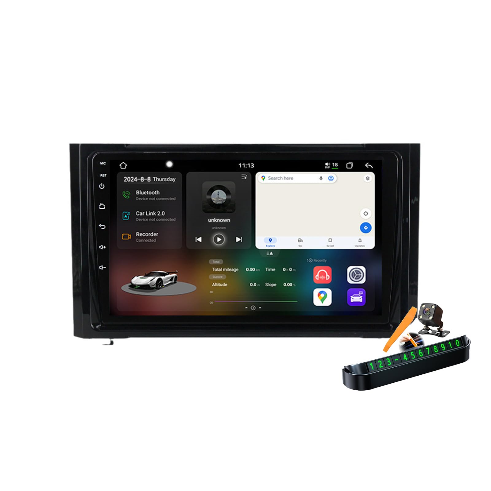 Autoradio 2 Din Android 14.0 pour Sequoia 2014-2018 GPS Navigation 9 Pouces