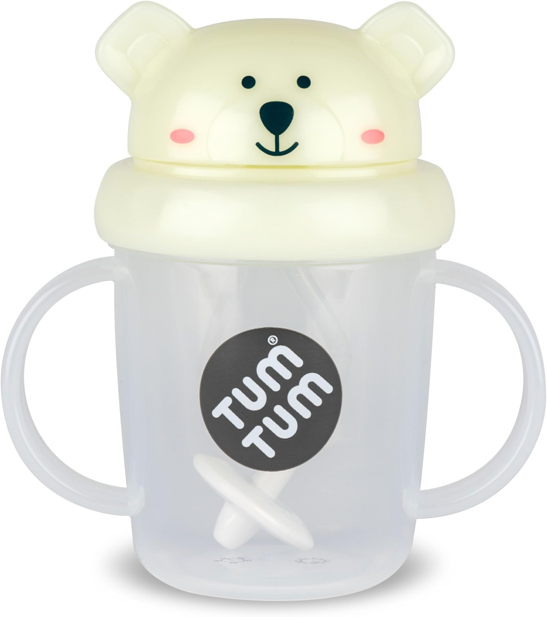 TUM TUM Tippy Up Free Flow Sippy Cup (No Valve), Sippy Cup for Toddlers, 200ml, BPA Free (Pete Polar Bear S3)