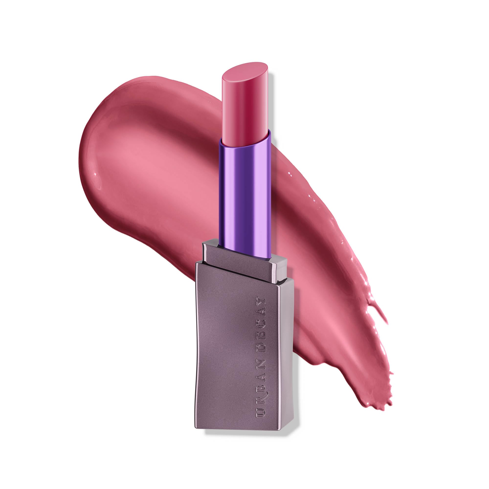 urban decay vice hydrating lipstick (local - sheer mauve pink - shine finish), creamy formula, moisturizing lip color with aloe vera & avocado oil, vegan, cruelty-free - 0.11 oz