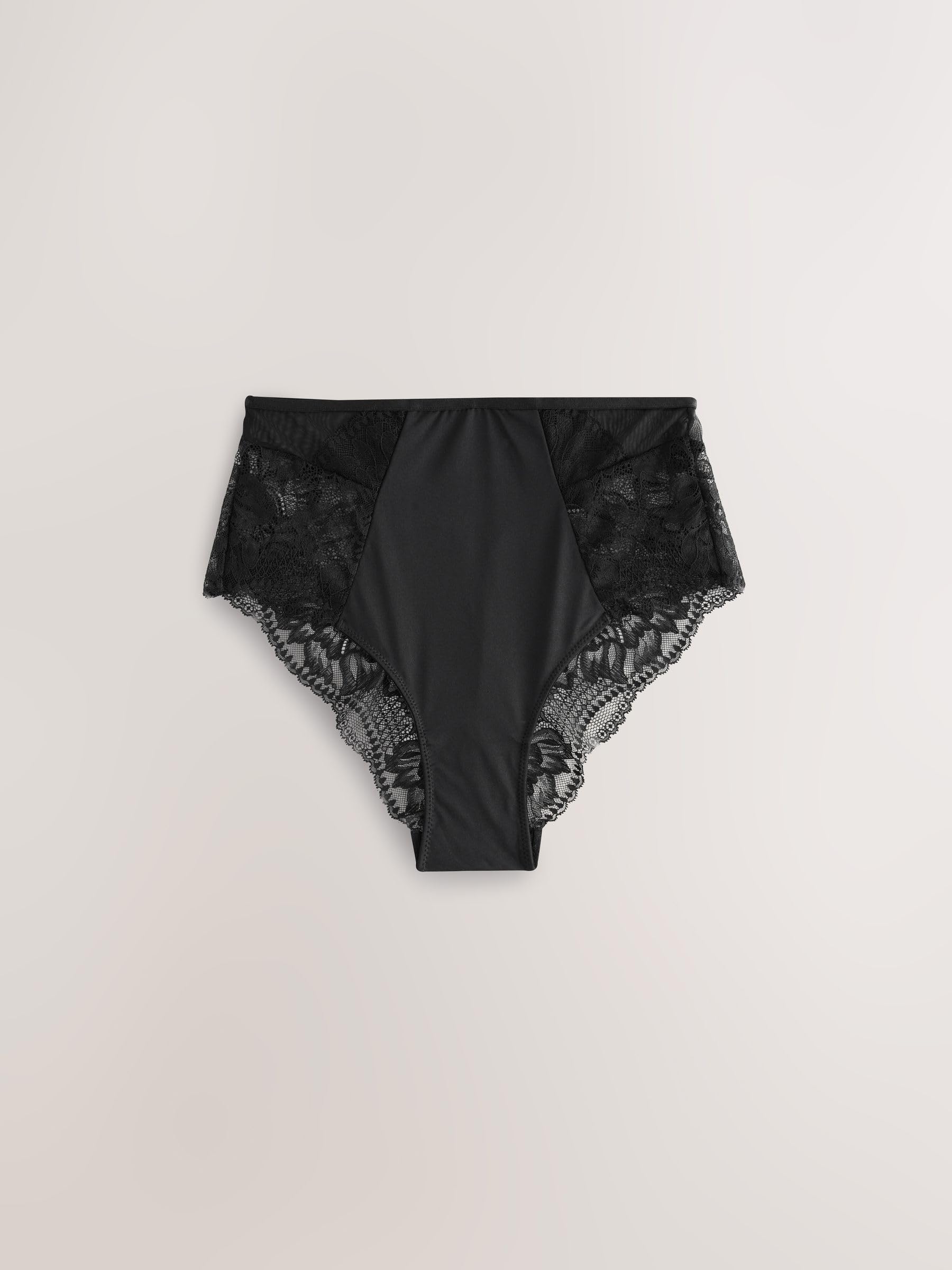 NEXT Mujeres Pack de 3 Braguitas de Encaje de Cintura y Pernera Alta