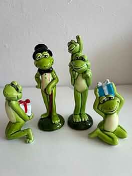 バラ売り可【レトロ】カエル セブンコーポレーション　置物セット25体　かえる　蛙 バラ売り可【レトロ】カエル セブンコーポレーション 置物セット