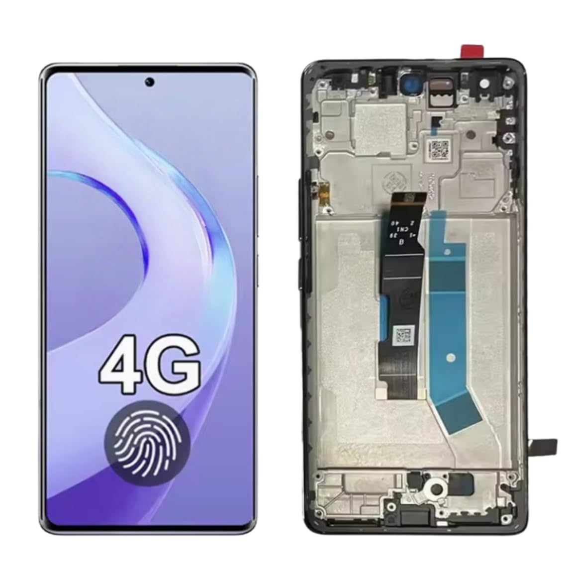 SHOWGOOD AMOLED Écran tactile LCD de rechange pour Xiaomi Redmi Note 14 Pro 4G 24116RACCG Noir avec cadre