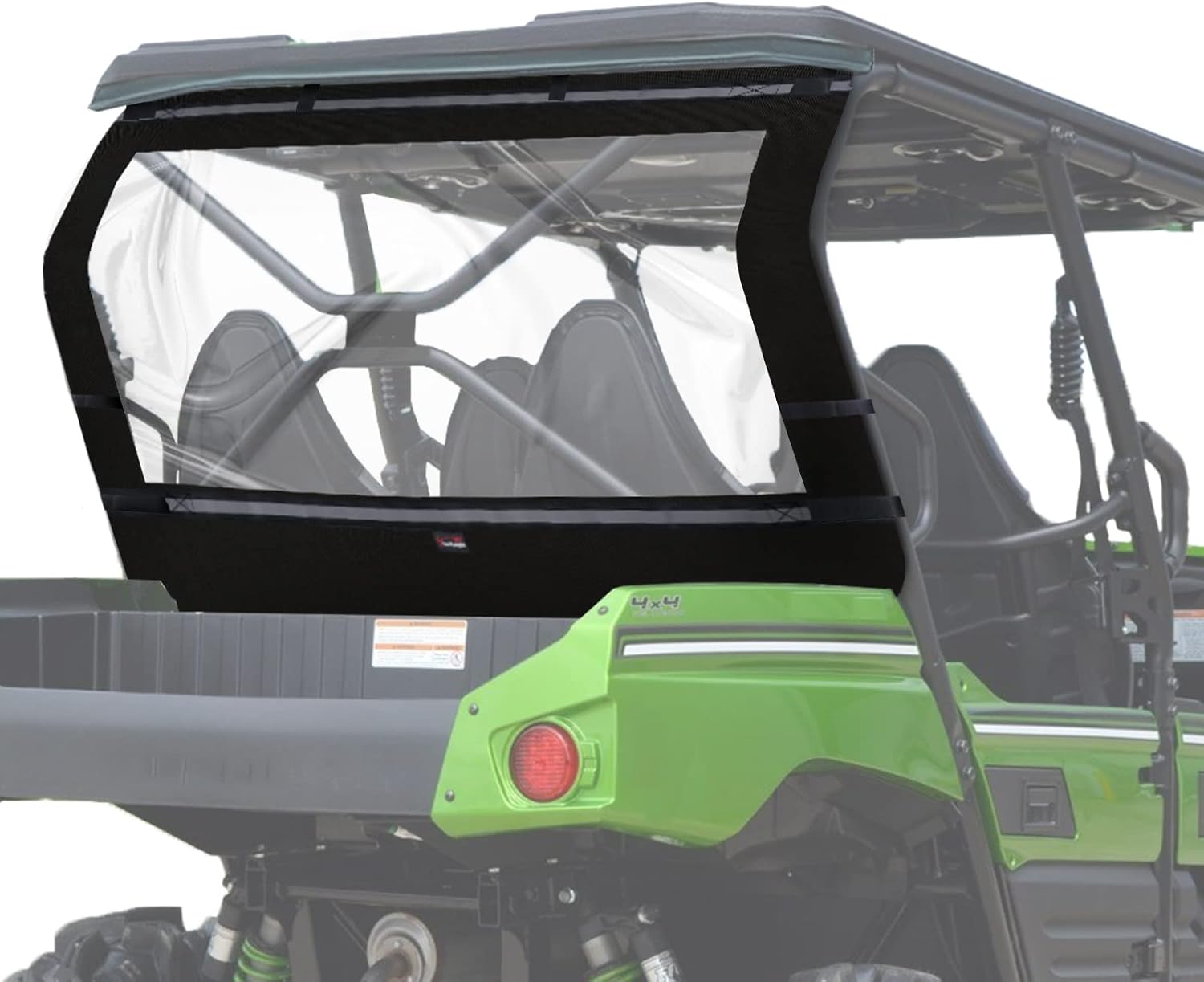 StarknightMT TERYX Soft Rear Window - Back Dust Panel Compatible with KAWASAKI TERYX 4 800 2013-2025 Dustproof Rainproof UTV Back Windshield Accessories