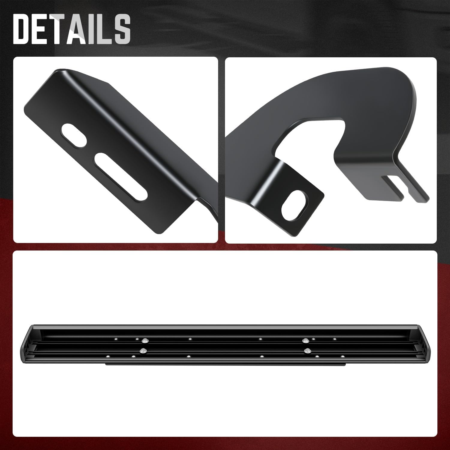 DNA Motoring 6 Inch Wide Flat Running Boards Side Step Bars Compatible with 19-25 Silverado Sierra 1500/20-25 Silverado Sierra 2500HD 3500HD Standard Cab, STEPB-A-0008