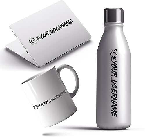 Miniatura 3 de VulgrCo Calcomanías personalizadas para redes sociales, Instagram, YouTube, Facebook, Twitter, X y más, calcomanías personalizadas para automóvil,