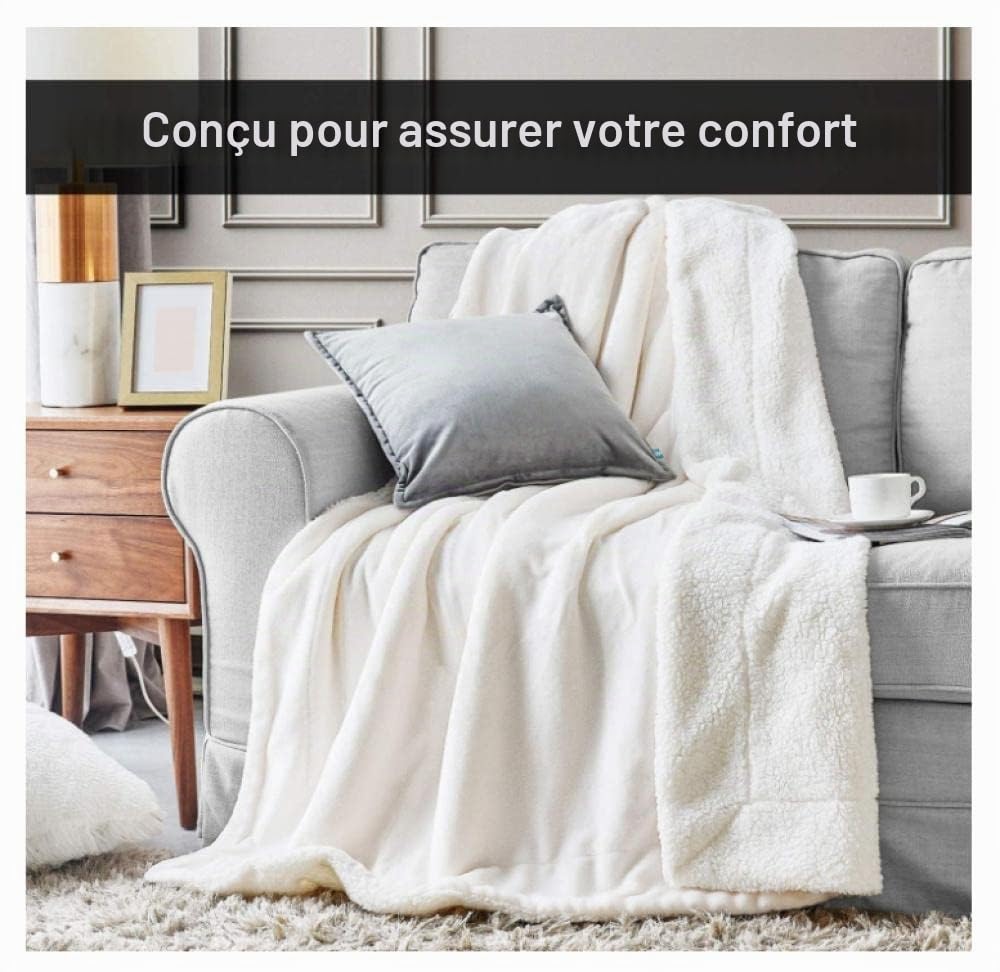 Plaid Michael Jackson Plaid Polaire Conception Recto-Verso Plaid Canape Flanelle Laine d'agneau Couverture Polaire Mou Plaide Jeté de Canapé Épaissir Couverture Laine 130x150cm