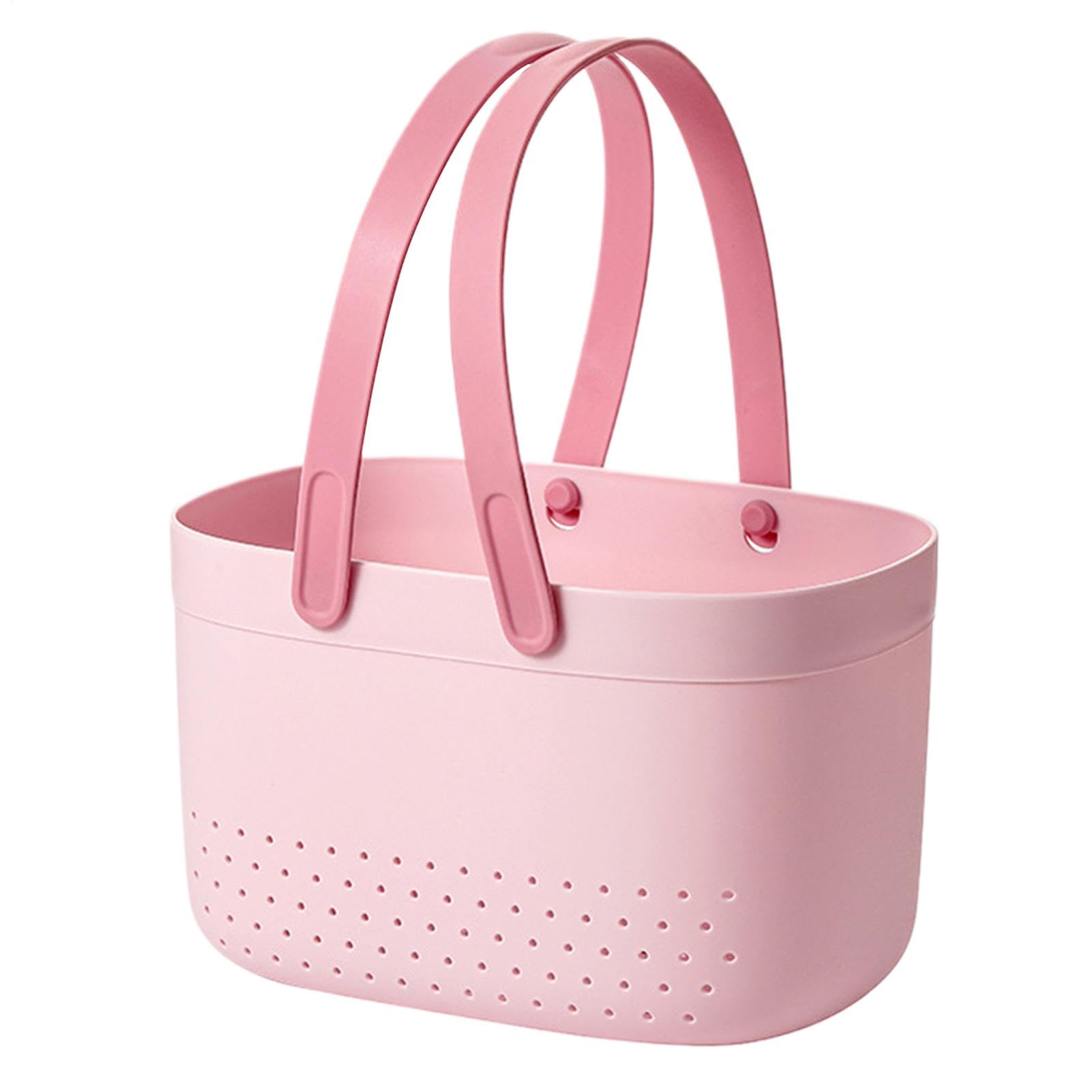 Shower Basket - Flexible Kitchen Storage Basket Dependable Drainage Shower Basket Comfortable Bathroom Shower Basket with Drainage Organizer