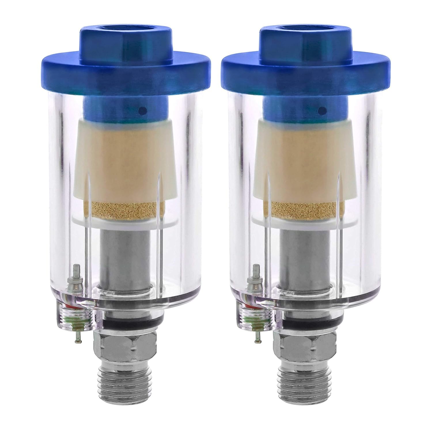 MAXAIR 1/4" Inline Mini Air Oil Water Separator Filter Kit for Air Compressor Spray Paint Gun Tools (PACK OF 2PCS) (B0D8B6KFGN) Amazon Price History, Amazon Price Tracker