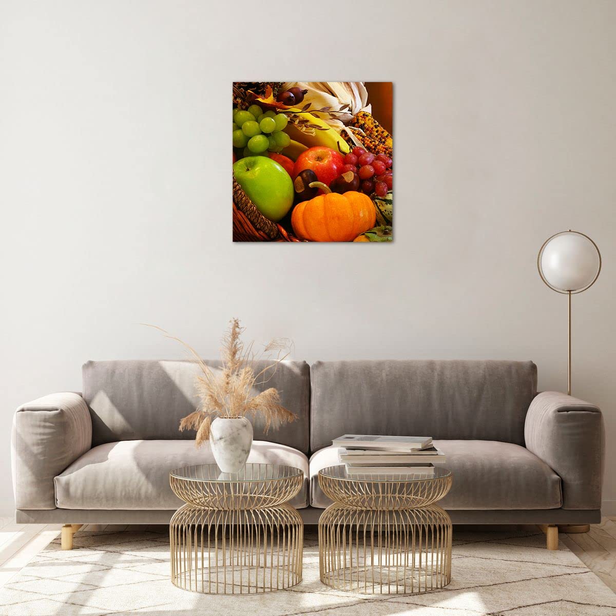 Tableau Sur Verre Pizza Vegetariana Italienne 100x40 Cm – Décoration Murale Panoramique Moderne Cuisine Salon