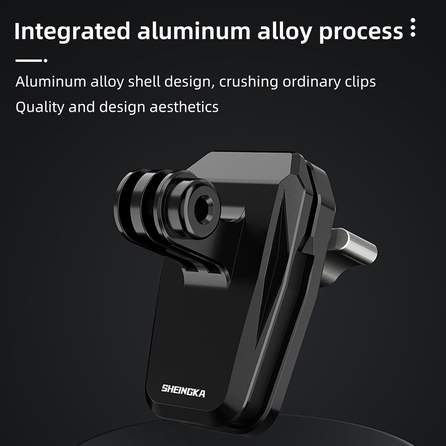 PellKing Motorcycle Windshield Aluminum Alloy Clip for x5/X4/X3/X2,Motorcycle Windshield Camera Clamp with Aluminum Alloy 1/4" Adapter,Motocycle Mount for GoPro Hero 13 12 11 10 9 8