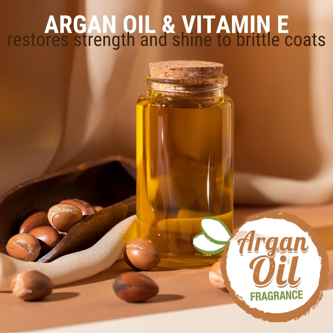 GreenGroom Champú para Perros De Aceite De Argán, 1 Galón - Rico En Vitamina E Y Antioxidantes, Restaura El Brillo, Hidratante, Todos Los Ingredientes Naturales