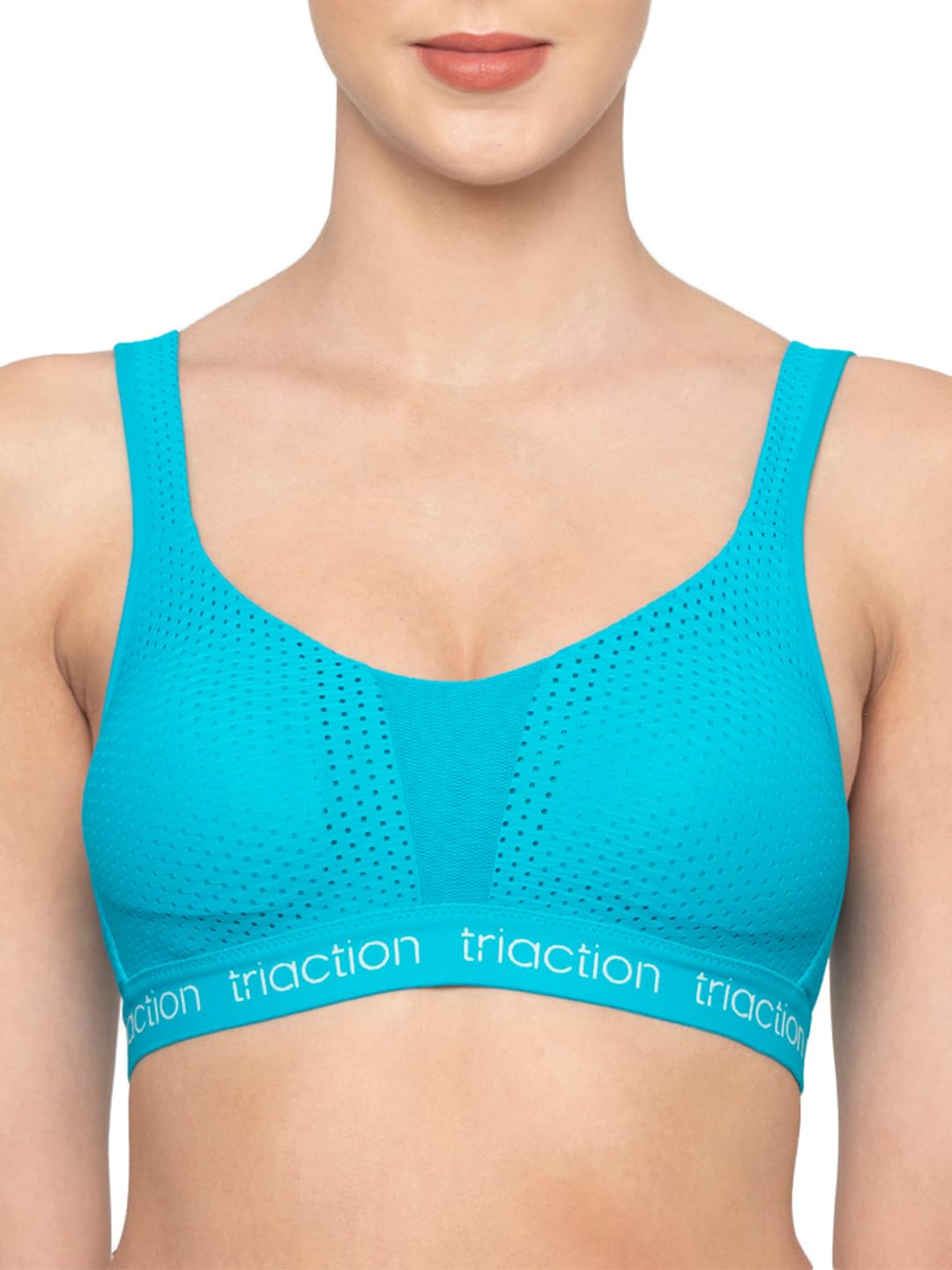 Triumph International Women's Polyester Wire Free Casual Sports Bra