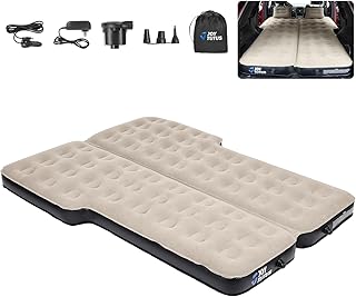 JOYTUTUS SUV Air Mattress for Car, 2 Separate Air Chambers, Upgraded Flocking and Extra Thick Oxford Surface Car Air Mattr...