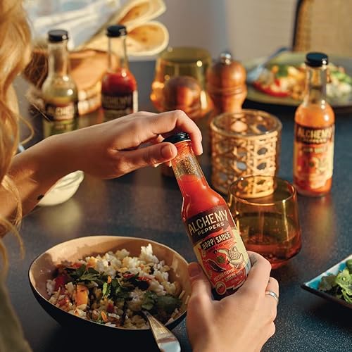 Miniatura 6 de Alchemy Peppers - Paquete variado de salsa picante Hopped - Gorro escocés  lúpulo de mosaico pimientos fresnos  pimiento jalapeño  lúpulo cítrico -
