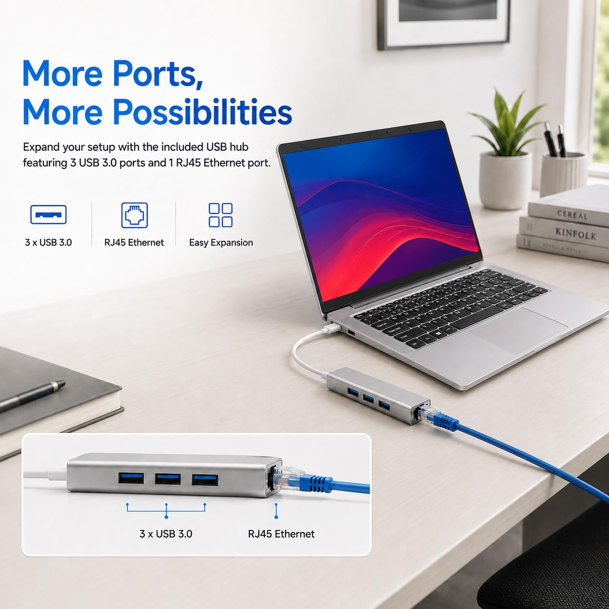 Notebook 14 Zoll N4000 (bis zu 2,6 GHz) 6 GB DDR4 128 GB SSD | Laptop 2G/5G WiFi, Bluetooth, lange Akkulaufzeit, ideal für Studenten, Unternehmen