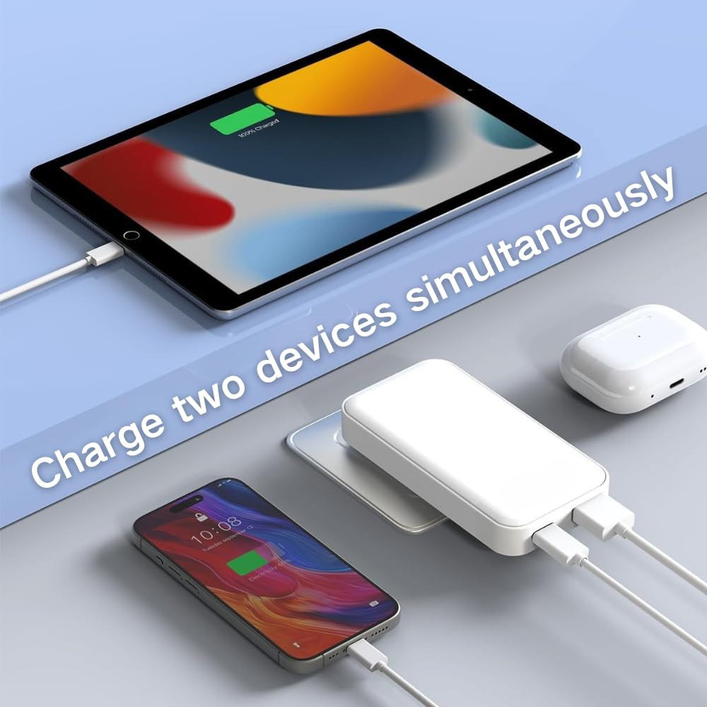 Ładowarka USB C 45 W, płaska ładowarka ścienna USB, ultra cienki adapter zasilający do iPhone 14 15 16 17 Pro/Max Samsung Galaxy, PD Szybka moc zasilania z USB-C USB-A, doskonała kompatybilność