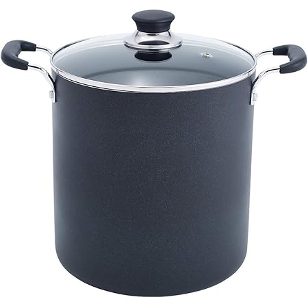 T-fal Specialty Nonstick Stockpot 12 Quart Cookware, Pots and Pans, Dishwasher Safe Black