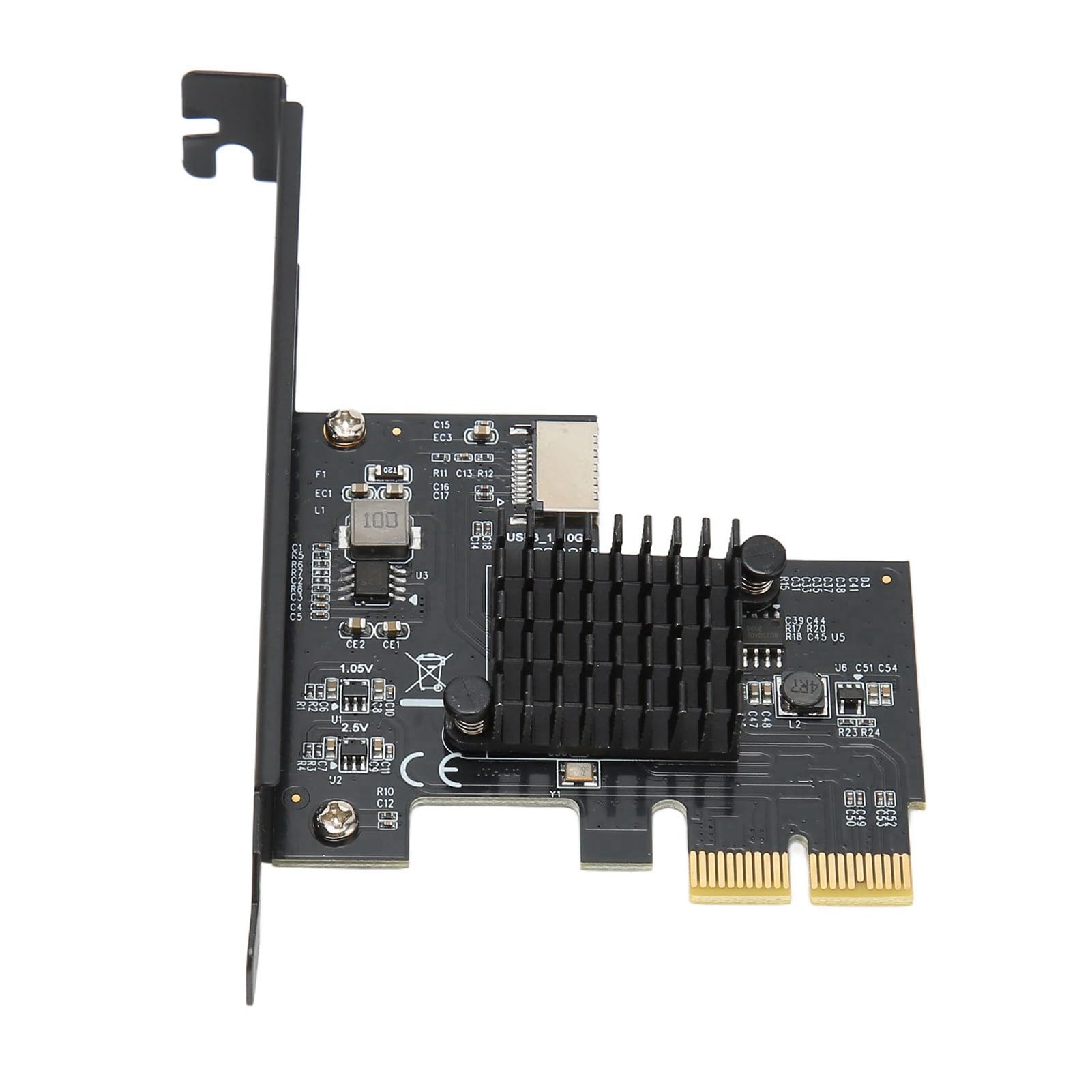 CHICIRIS USB3.2 Type E Scheda di Espansione Interna, Compatibile PCIe 2X,