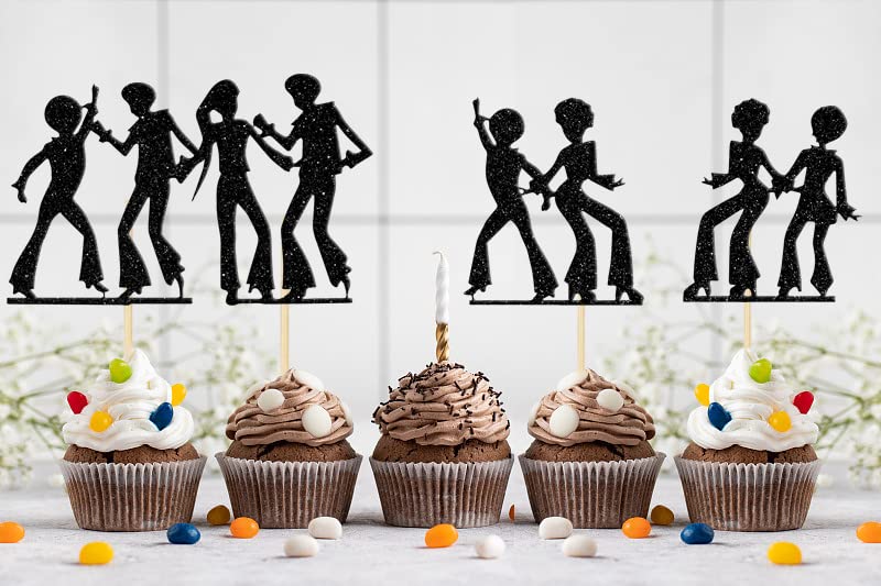 Lot De 8 Décorations De Gâteau D'anniversaire En Forme De Note De