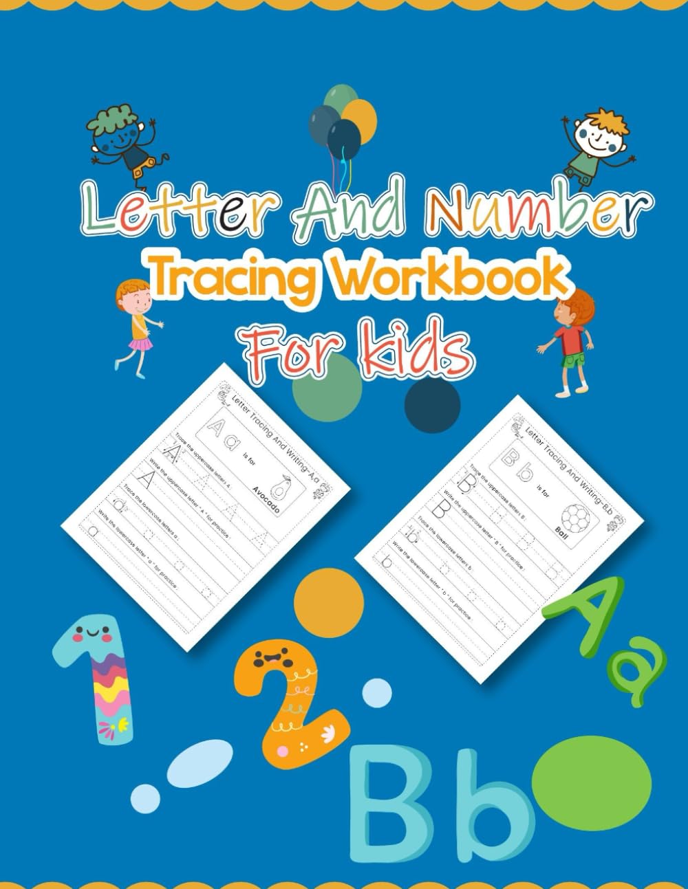 Letter and number tracing workbook for kids. 130 pages of engaging exercises promoting early literacy and numeracy. A comprehensive tool for young ... Also has images for comprehensive learning.