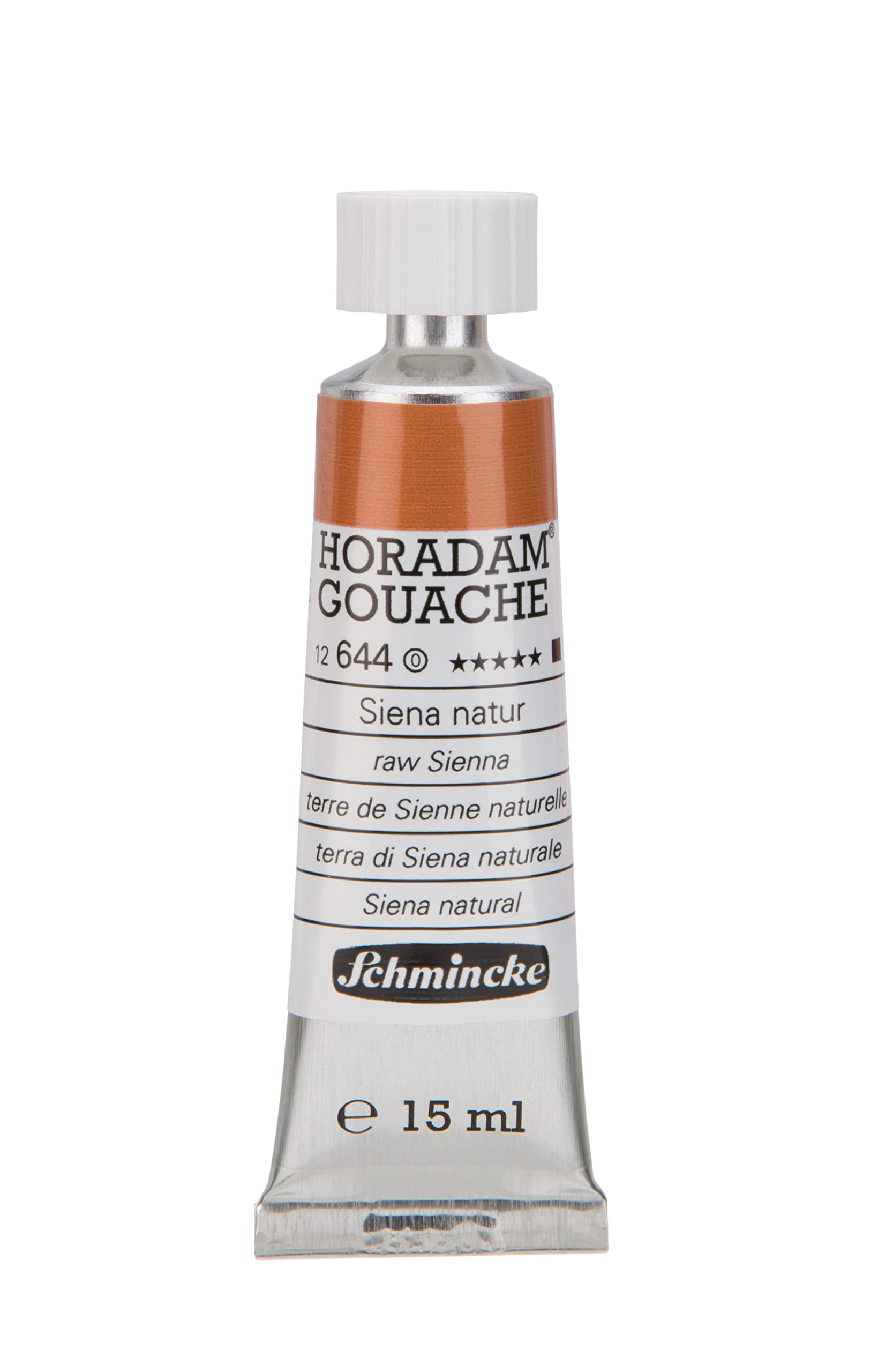 Schmincke Horadam Gouache Paint Tube 15ml Raw Sienna Artists Colour