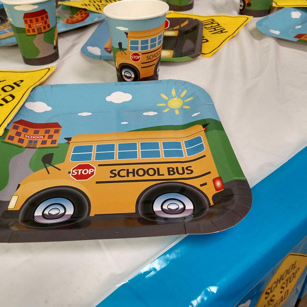 Buy 2pcs School Bus Table Covers 54"x108" XL School Bus Party