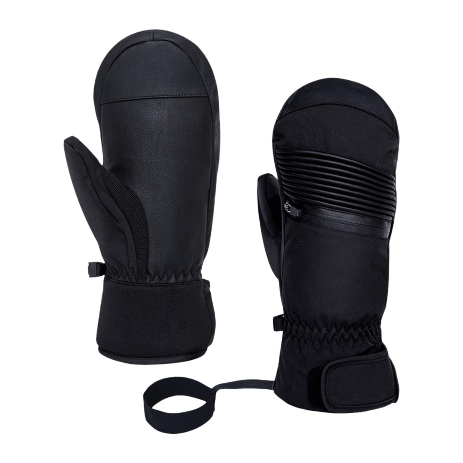 TISHITA Guantes para Esquiar Guantes de Invierno de Snowboard Impermeables Antiviento con Forro Suave para Protección de Manos Adecuado para Deportes