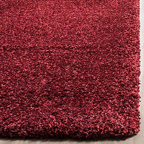 Image of Handwoven Microfibre 3D Rug for Living Room (Maroon, 9 X 9 Feet (Round), Microfibre)