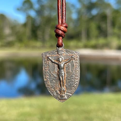 Miniatura 2 de Gold Virgin Mary Jesus Crucifix Necklace - Women Miracles Medal Men Silver Medallion Religious Jewelry Christmas Gifts Medalla Milagrosa Pasion de