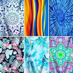 Purple Blue Boho Clown Fish Shell Firebird Stripe