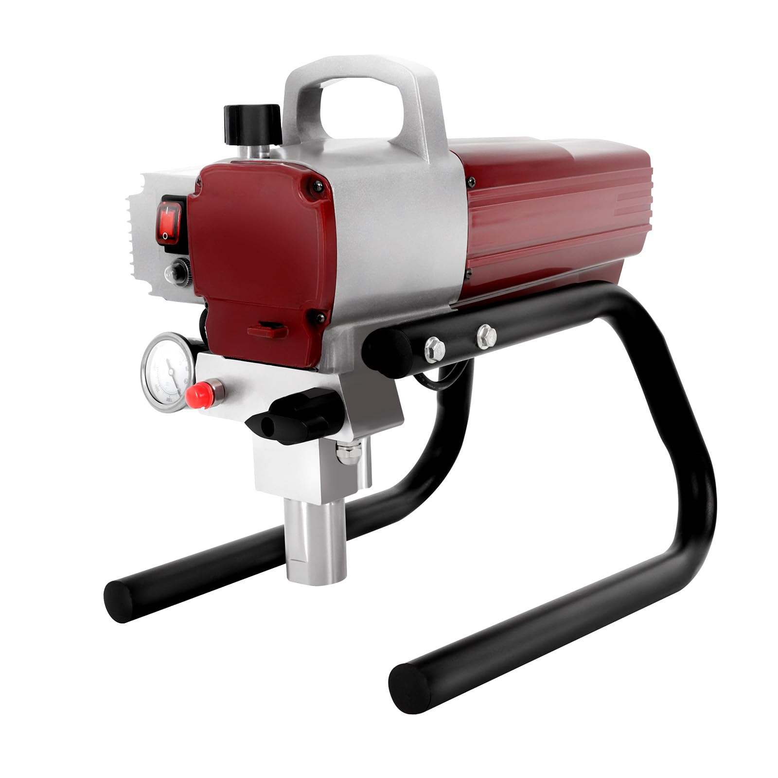 Pulverizador de pintura profesional 1800 W Airless con manguera de 10 m y 3 boquillas, pistola de alta presión para pared/fachada/muebles, 220 V industrial