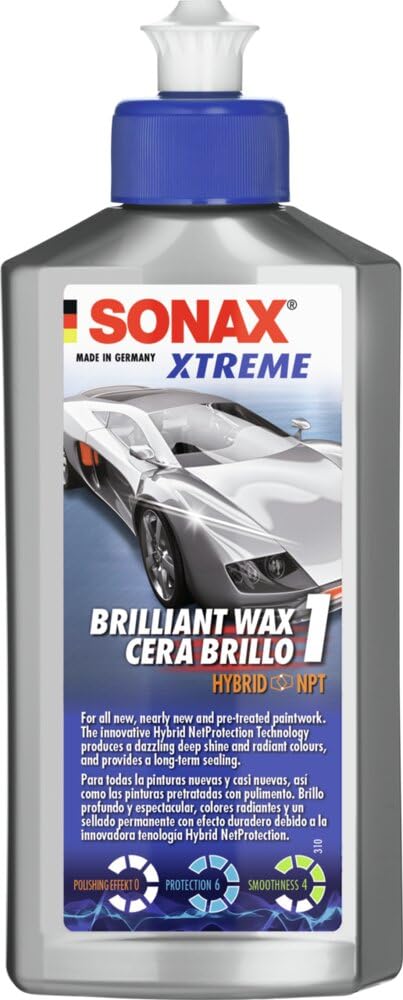 Sonax 1837501 X-Treme Brilliant Wax 1 Hybrid Npt 250 Ml 4064700201101