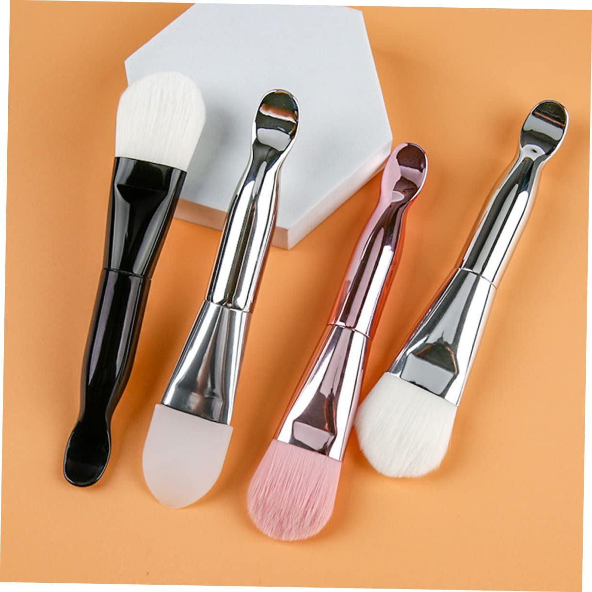 12 Piezas Cepillo De Maquillaje Máscara Pinceles De Maquillaje Elegantes Brocha De Maquillaje Facial Base De Aerógrafo Aplicador Facial Rubor Brocha Para Polvos Destacar Piel Suave