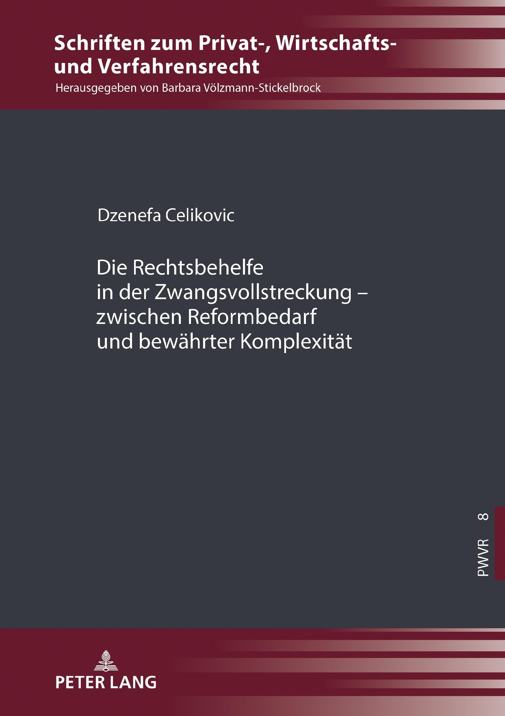 Die Rechtsbehelfe in der Zwangsvollstreckung – zwischen Reformbedarf und bewährter Komplexität: 8 (Schriften zum Privat-, Wirtschafts- und Verfahrensrecht)