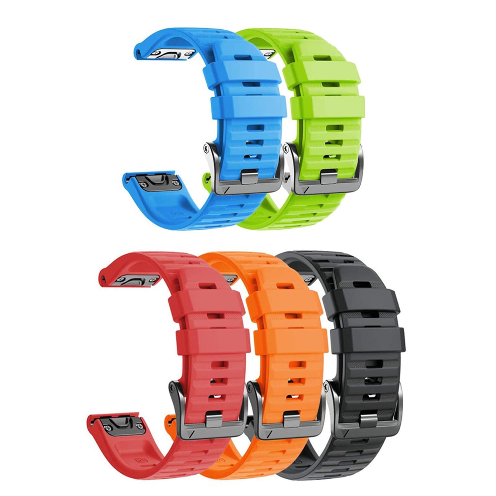 Pasek do zegarka Garmin Fenix 7 7X 7S 6X Pro Watch Easyfit do smartwatcha Fenix 6 Pro, 5 szt., 26 22 mm, pasek do smartwatcha Fenix 6 Pro, 26mm Fenix 7X 6XPro, Agat