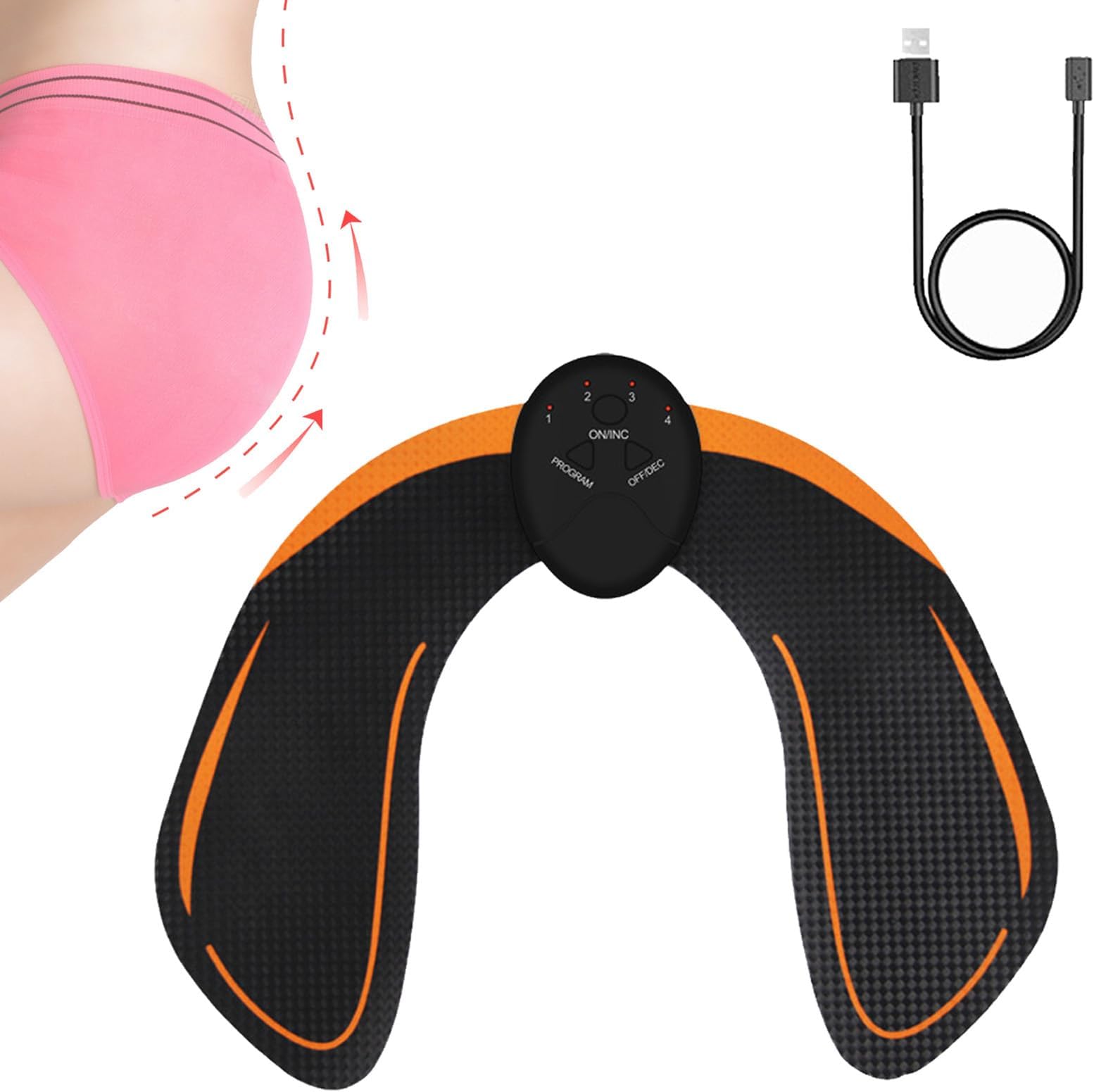 Zorvera Booty Trainer, Zorvera Booty Trainer for Women, 2024 New Upgrade Adjustable Portable Booty Trainer, Zorvera Booty Trainer 6 Modes Smart Training for Workout Home Gym (1 Pcs)