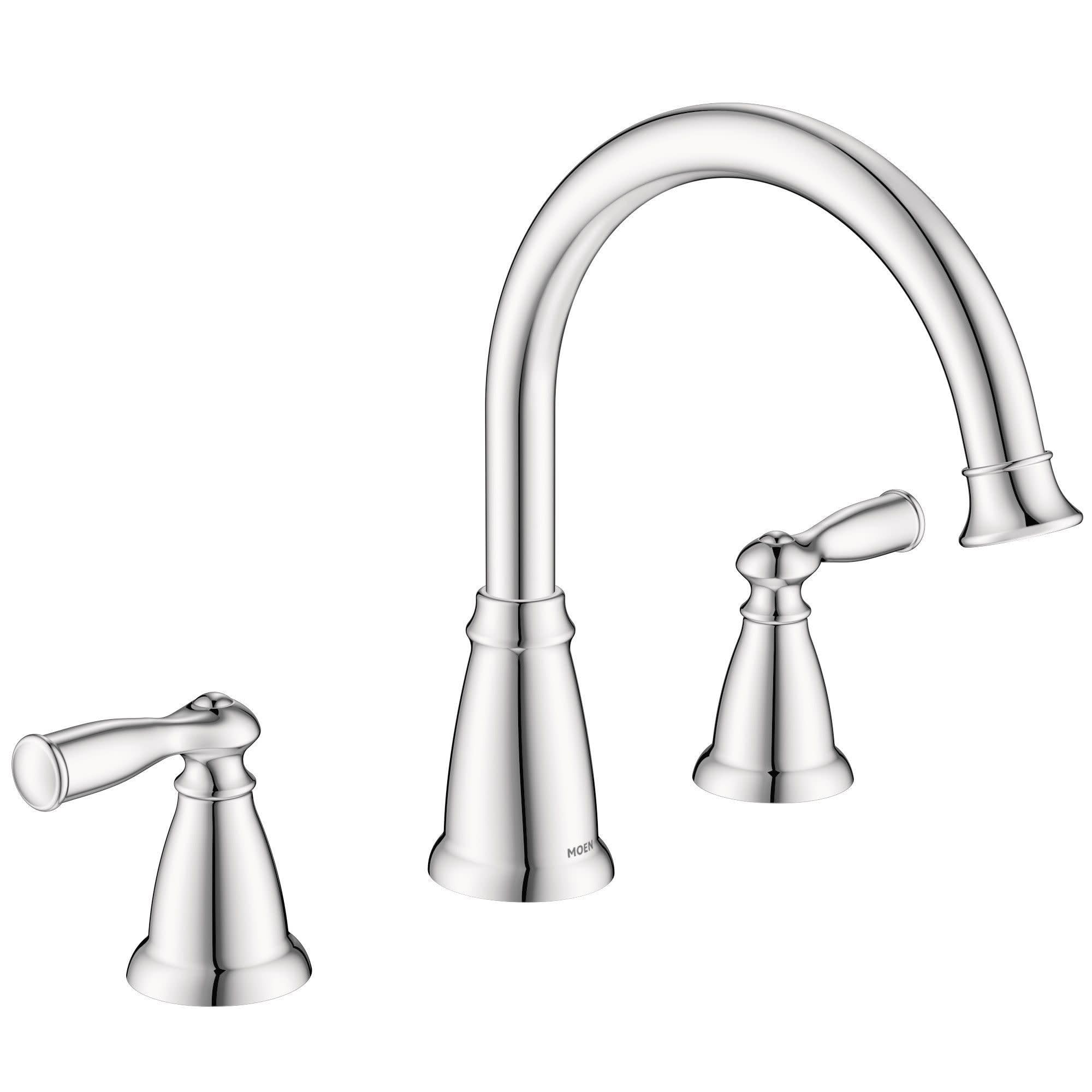 ピンキーMonamour モナム Back open bathing Moen 86924 Deck Mounted Roman Tub Faucet Trim from the Banbury
