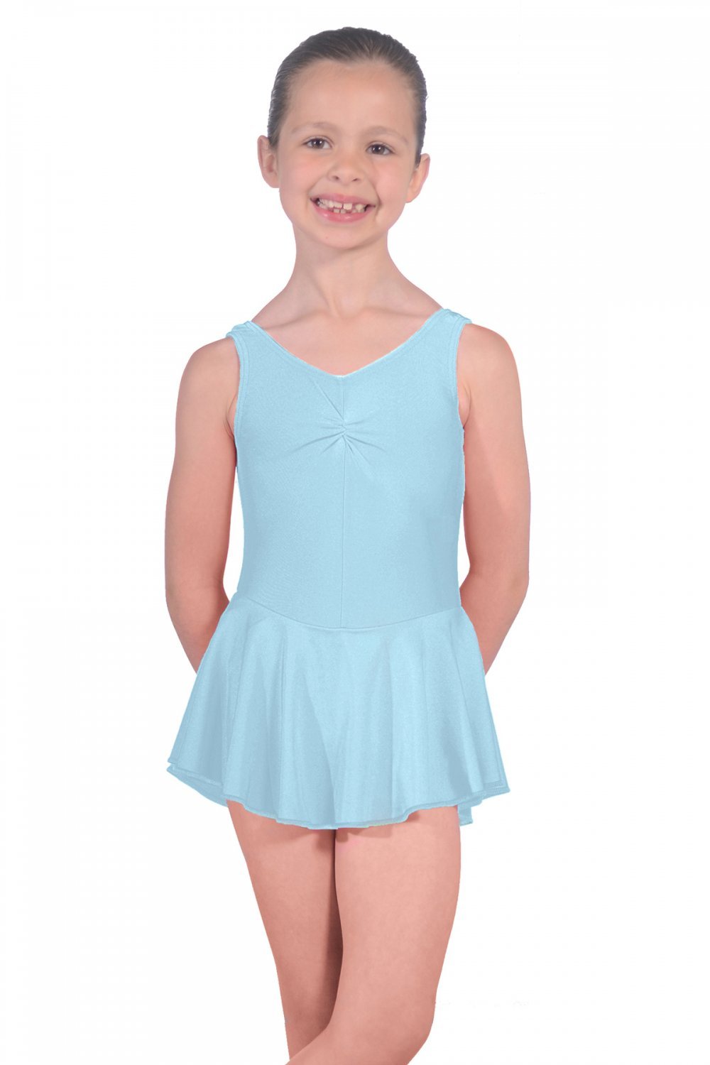 Roch Valley Sleeveless ISTD Junior Lycra Leotard With Skirt