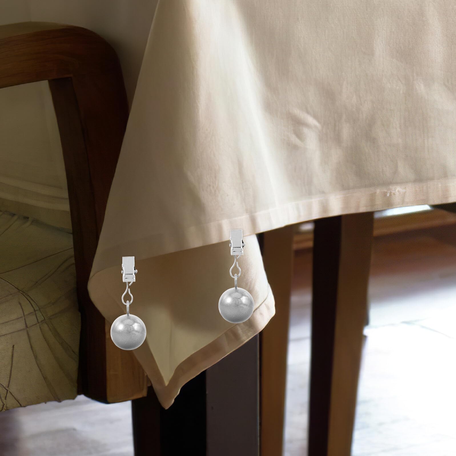 4pezzi Fermagli per Tovaglie in Acciaio Inox Pz Pesi per Tovaglie da Patio Riutilizzabile Adatto per Runner da Tavolo all Aperto