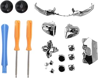 エリートキット X box One Elite コントローラーアクセサリー X ボックス ゲーム用アクセサリー X BOX One Elite コントローラーアクセサリーキット セットボタン付き x2 スクリュードライバー X box 360コントローラー用レンチ x1 (シルバー)