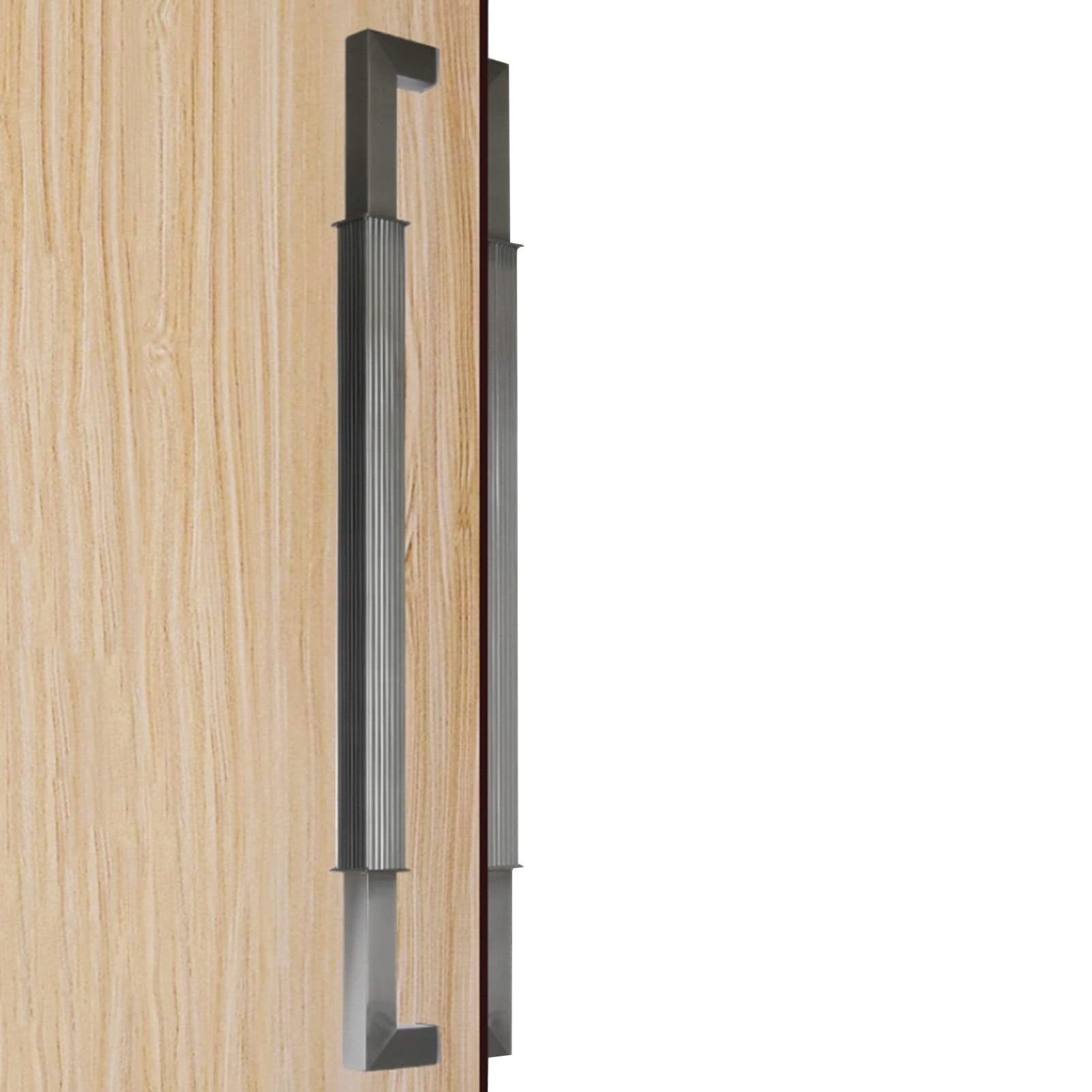 Poignée de porte en acier inoxydable pour sécuriser une entrée commerciale