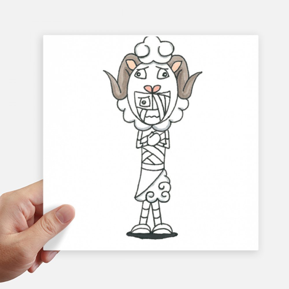 Sticker carré Égypte Horus autocollant 20 cm pour cacher les rayures