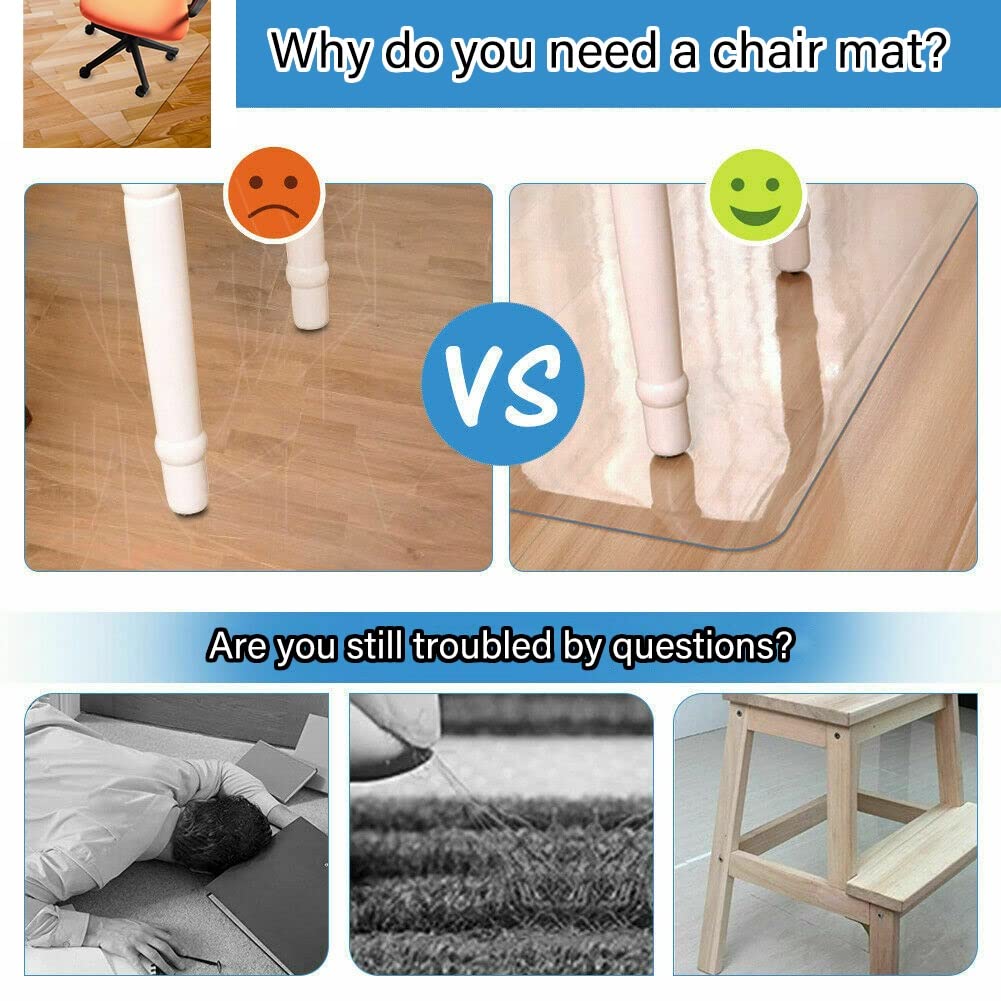 Extra Lar C - Protector de alfombra de vinilo para suelo laminado de madera, dormitorio, balcón, protector de suelo duro, antideslizante para alfombras