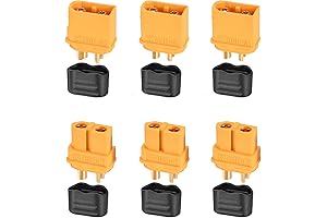 3 Pairs XT60 Connector Black:XT60H Plug Male and Female with Sheath for...