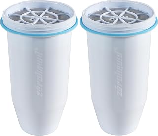 Replacement Water Filters for Water Pitchers, Most Advanced 6-Stage 0 TDS System to Remove 99.99% of Lead, Chlorine, Fluoride, Microplastic, Bad Taste and Odor (2 Pack)