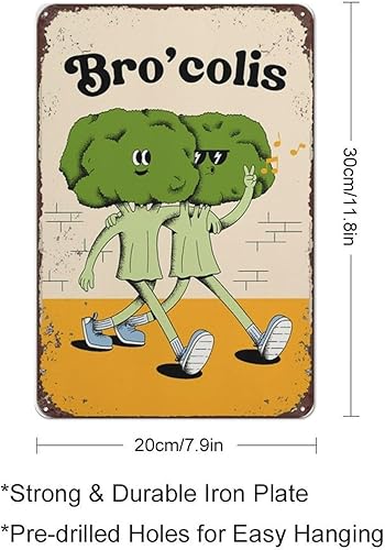 Miniatura 2 de Póster retro de brócoli, impresión artística, divertido arte de pared, regalo de amistad, impresión de cita retro, impresión groovy, póster de los