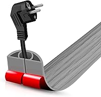 Vista 88 de Cubierta autoadhesiva para cables de suelo, gestión de cables de 3.3 pies, protector de tira de extensión para cables, evita tropiezos de cables