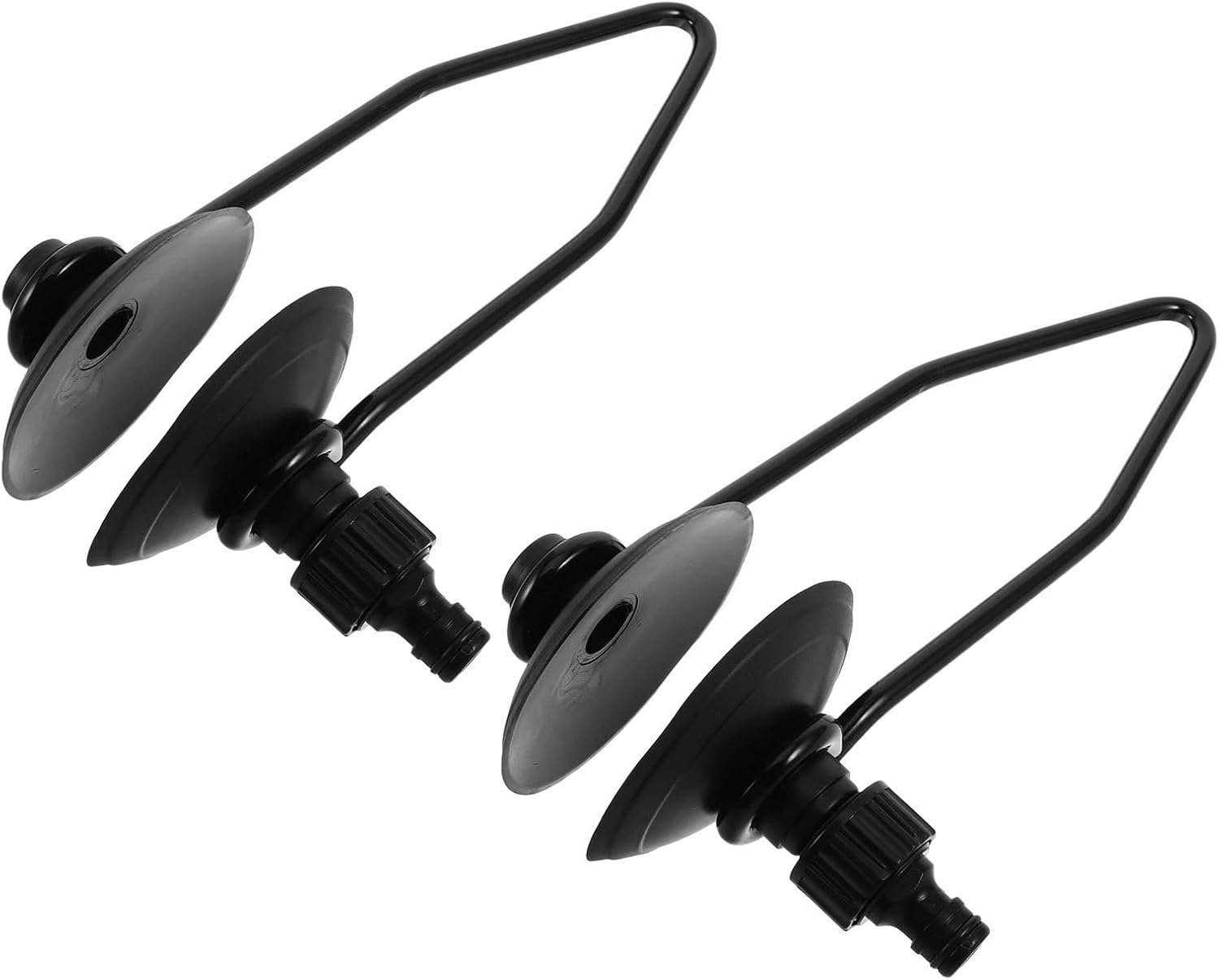 GALPADA 2pcs Boat Motor Water Flusher Kit Round Outboard Flush Muffs, Hose Adapter for Marine Engine Flush, Compatible with Stern Drives and Small Boats