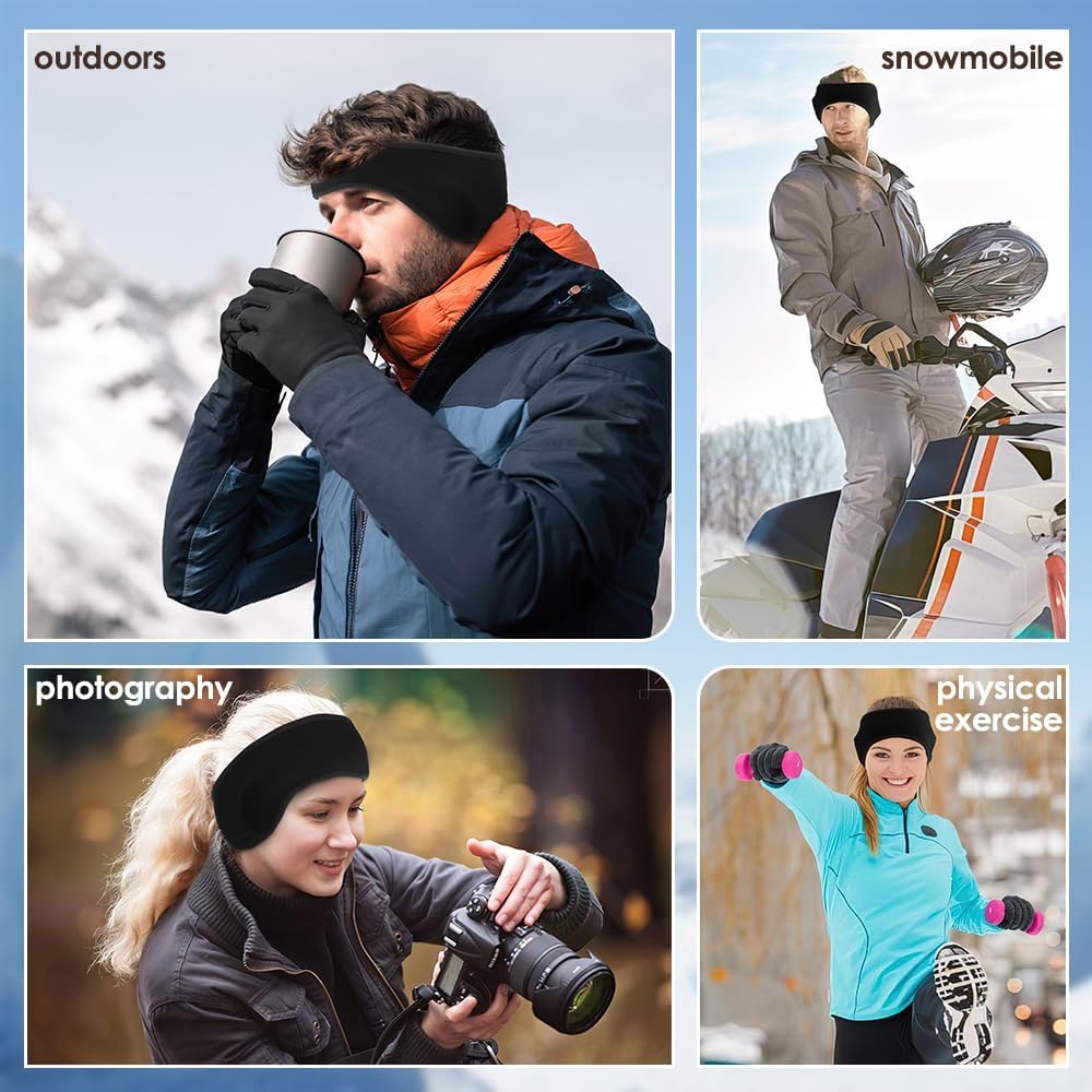 2 Bandeaux Hiver Pour Enfants - Protection Oreilles - Chauffants Et Confortables - Pour Sport Extérieur