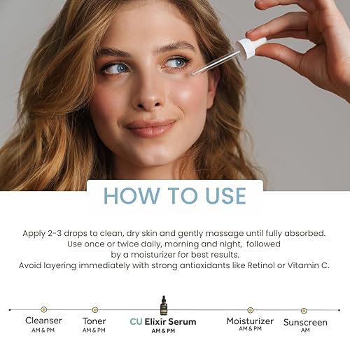 Miniatura 3 de GHK-CU - Suero de péptido de cobre con ácido hialurónico - Tratamiento del acné y antienvejecimiento, elimina arrugas y líneas finas